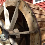 Close-up view of wheel at Grinnell Mill Bed & Breakfast, Yellow Springs, Ohio