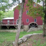 Back view close-up of Grinnell Mill Bed & Breakfast in Yellow Springs Ohio